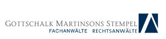 Logo Gottschalk, Martinsons, Stempel Rechtsanwälte